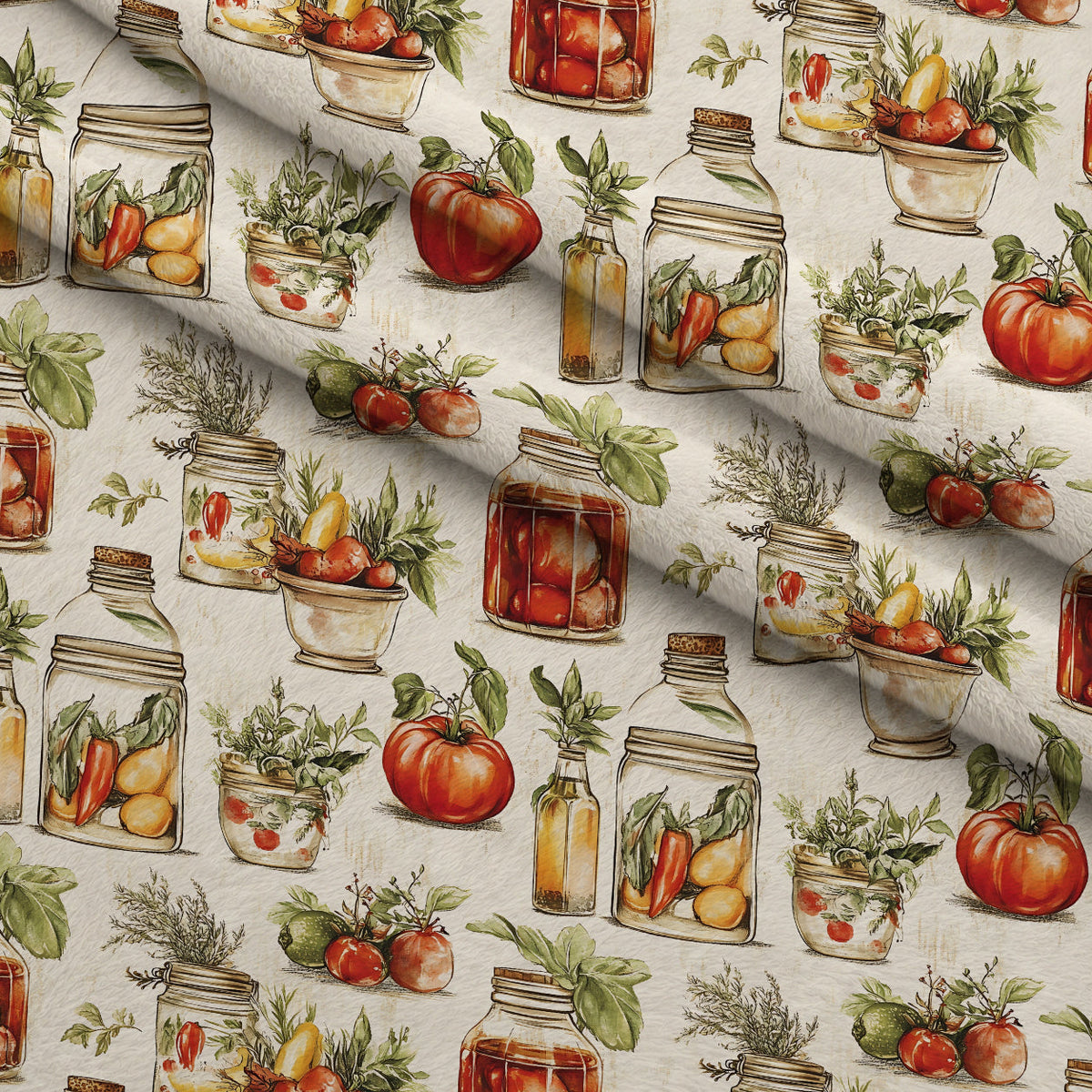 Rustic Pantry Pattern 2 Minky Fabric