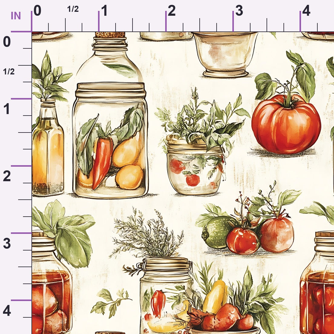 Rustic Pantry Pattern 2 Minky Fabric