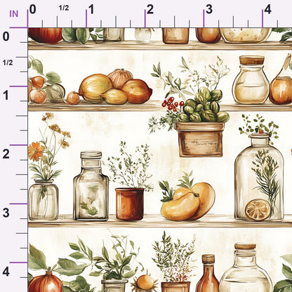 Rustic Pantry Pattern 3 Minky Fabric