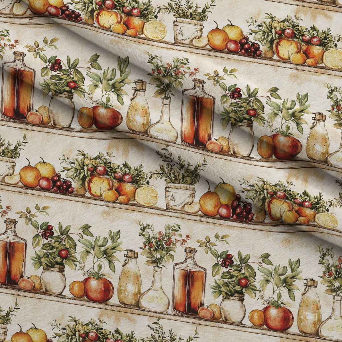 Rustic Pantry Pattern 4 Minky Fabric