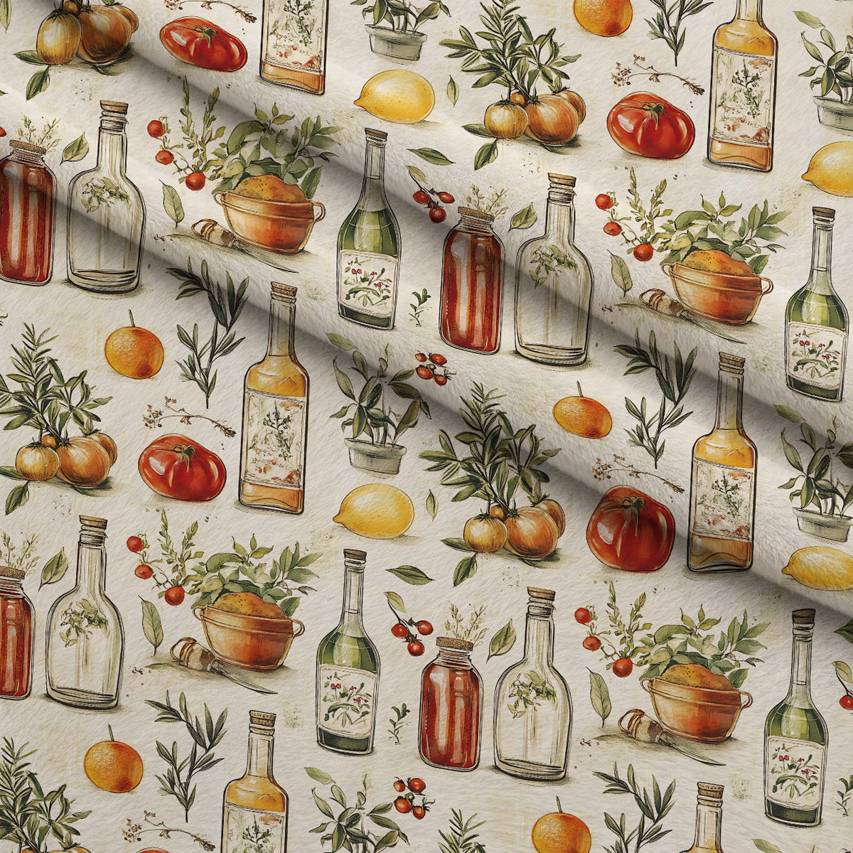 Rustic Pantry Pattern 6 Minky Fabric