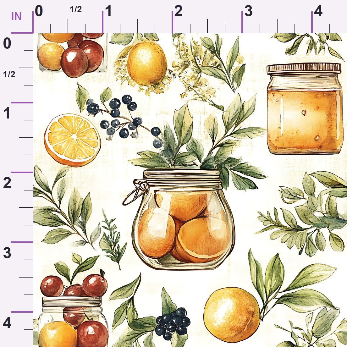 Rustic Pantry Pattern 7 Minky Fabric