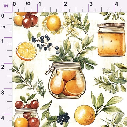 Rustic Pantry Pattern 7 Minky Fabric
