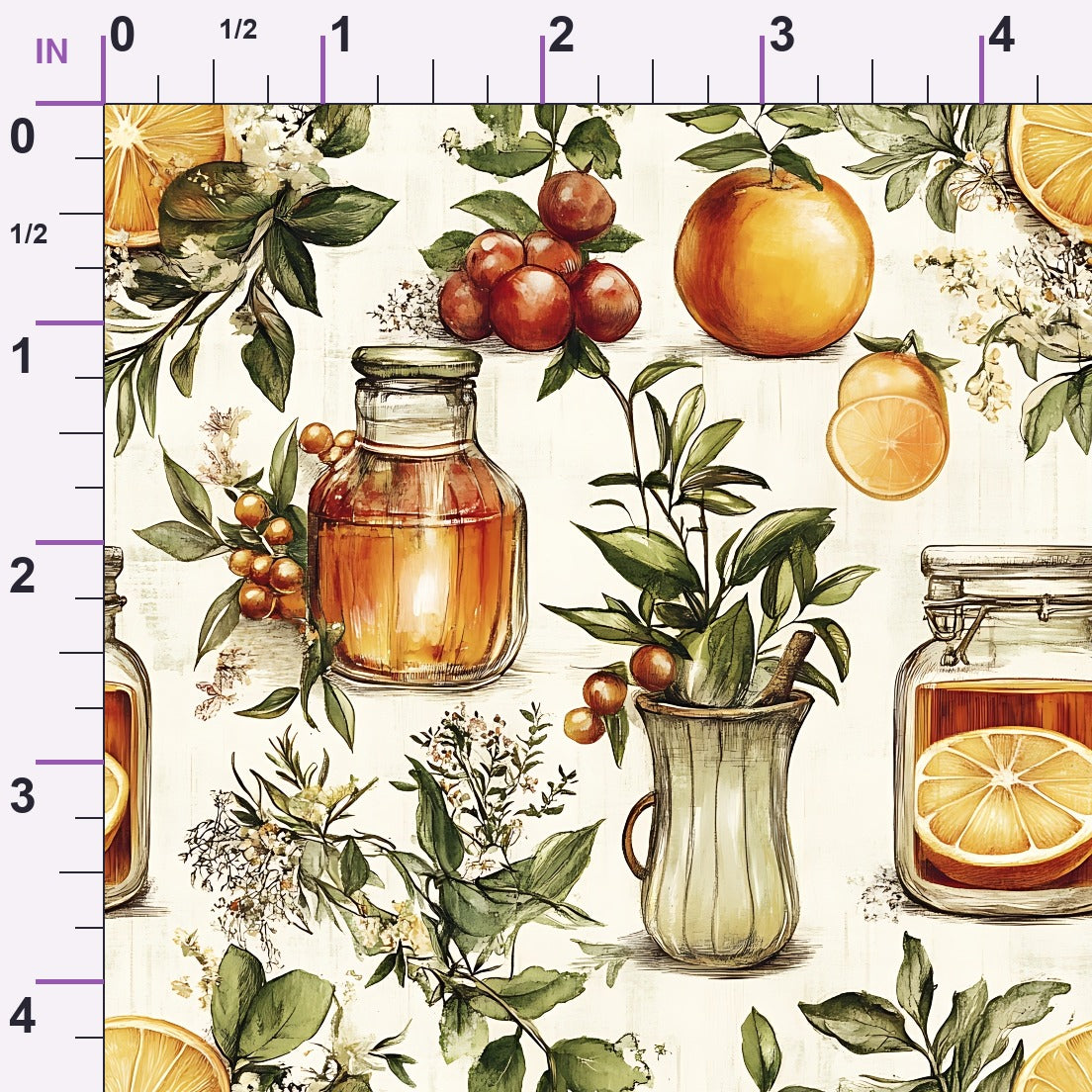 Rustic Pantry Pattern 8 Minky Fabric