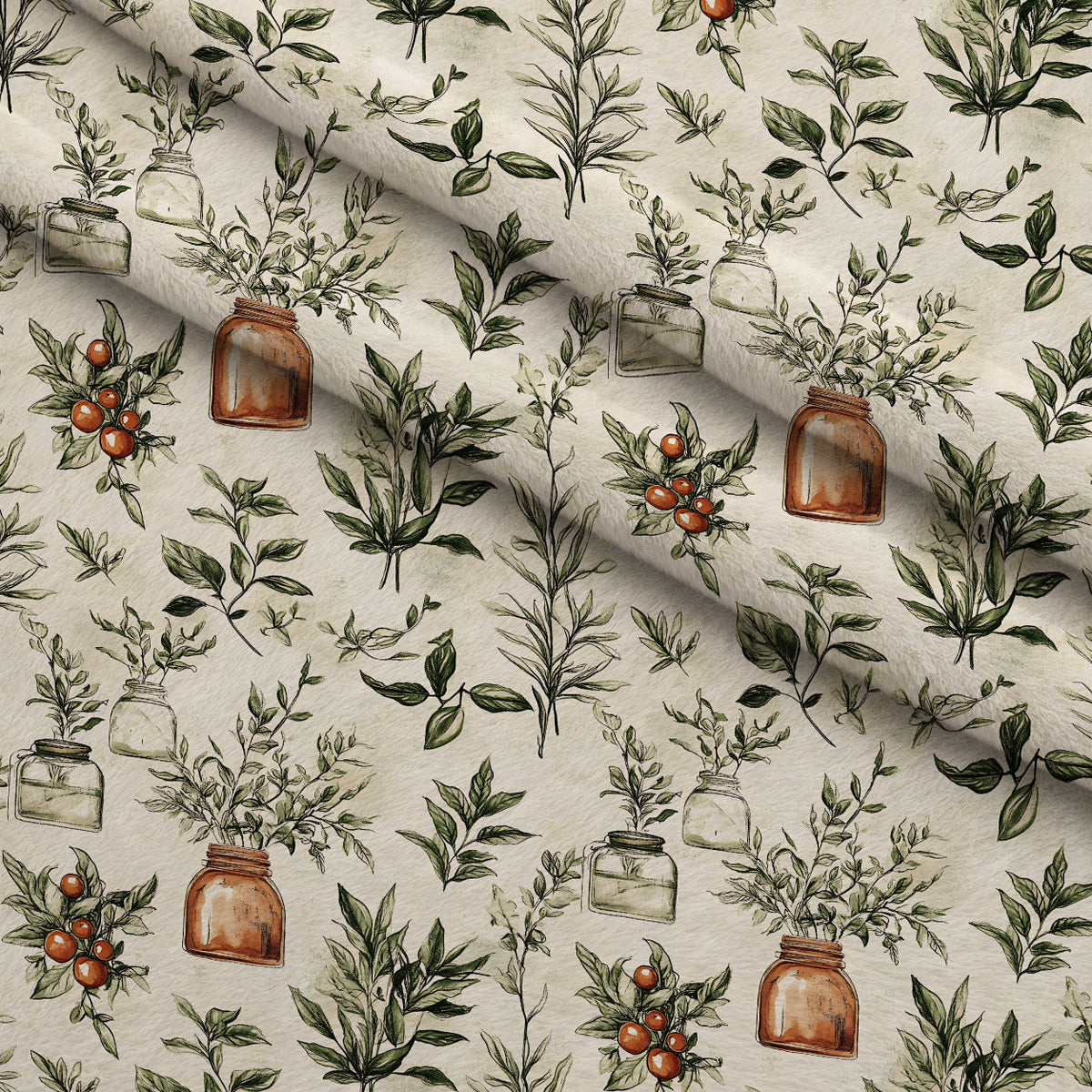 Rustic Pantry Pattern 9 Minky Fabric