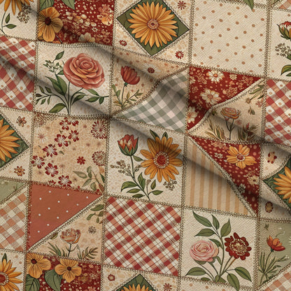 Rustic Patchwork Quilt Pattern 10 Minky Fabric