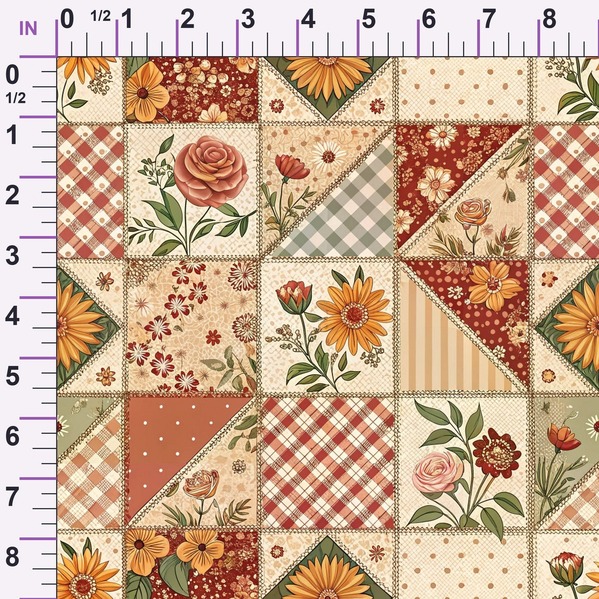 Rustic Patchwork Quilt Pattern 10 Minky Fabric