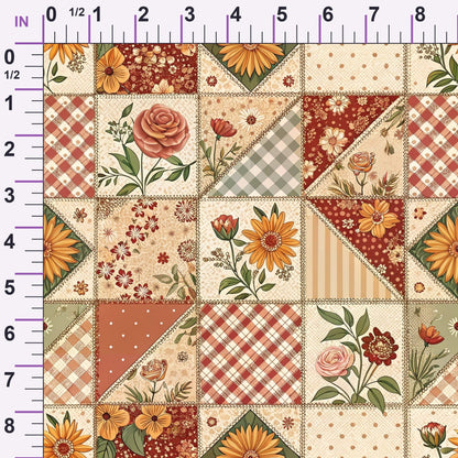 Rustic Patchwork Quilt Pattern 10 Minky Fabric