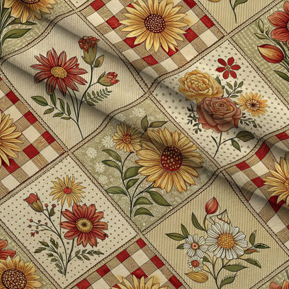 Rustic Patchwork Quilt Pattern 4 Minky Fabric