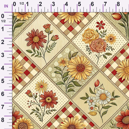 Rustic Patchwork Quilt Pattern 4 Minky Fabric