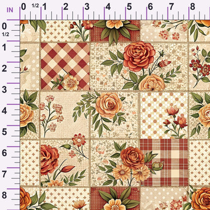 Rustic Patchwork Quilt Pattern 5 Minky Fabric