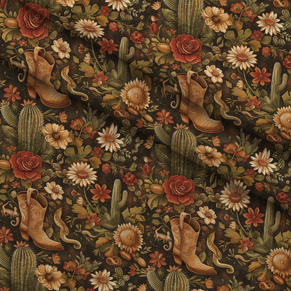 Rustic Rodeo Pattern 1 Minky Fabric