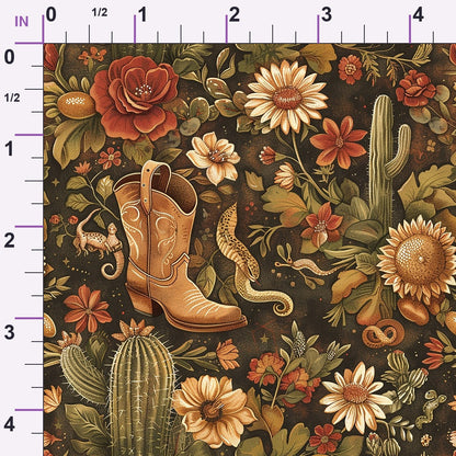 Rustic Rodeo Pattern 1 Minky Fabric