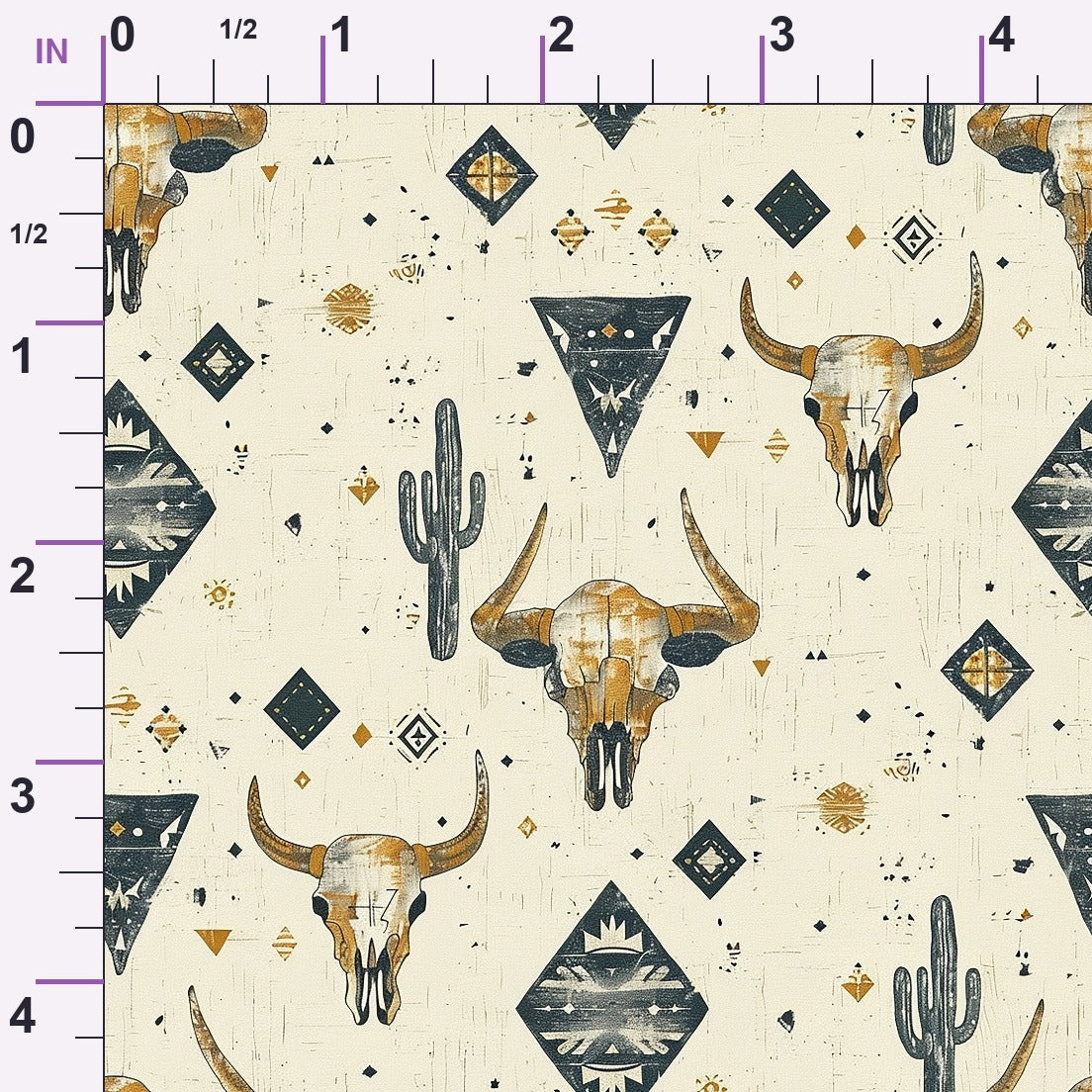 Rustic Rodeo Pattern 2 Minky Fabric
