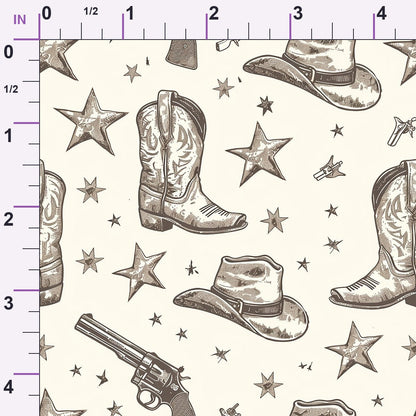 Rustic Rodeo Pattern 6 Minky Fabric