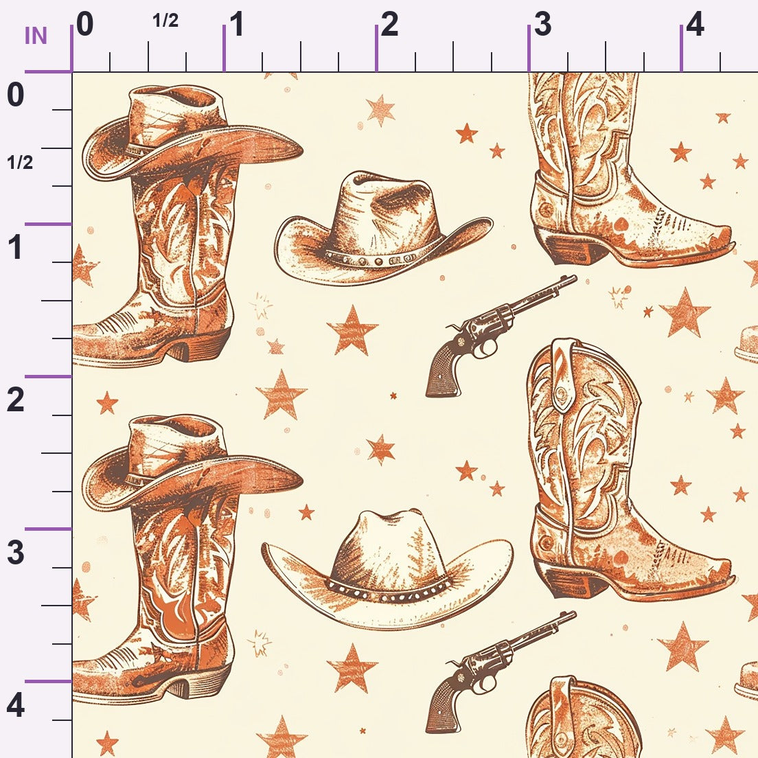 Rustic Rodeo Pattern 7 Minky Fabric