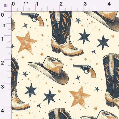 Rustic Rodeo Pattern 8 Minky Fabric