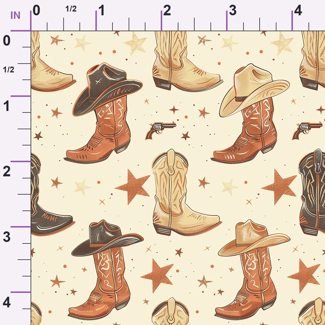 Rustic Rodeo Pattern 9 Minky Fabric