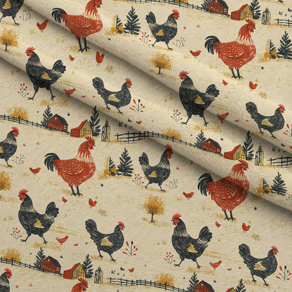 Rustic Roost Pattern 1 Minky Fabric