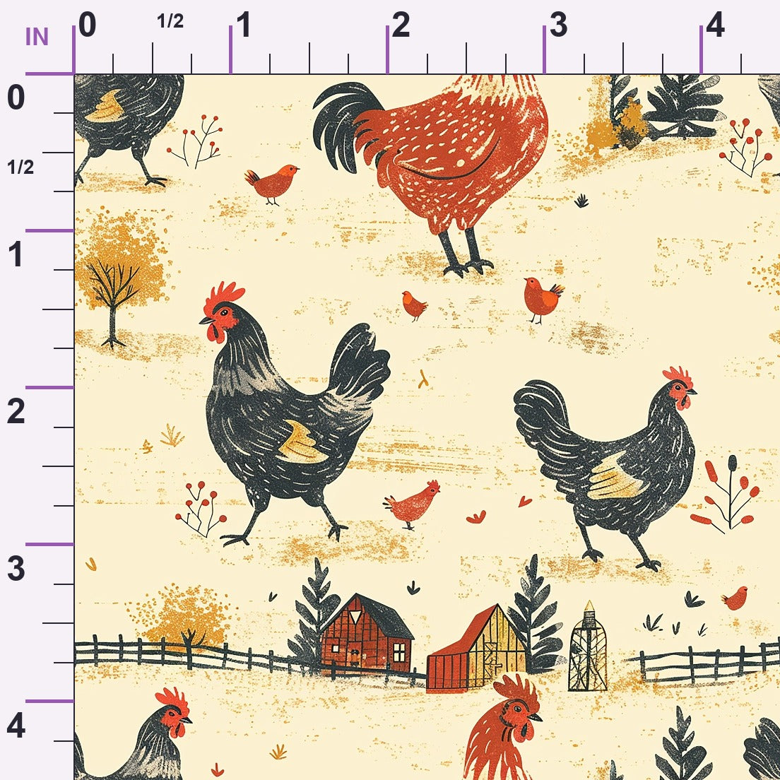 Rustic Roost Pattern 1 Minky Fabric