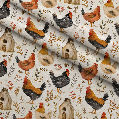 Rustic Roost Pattern 2 Minky Fabric