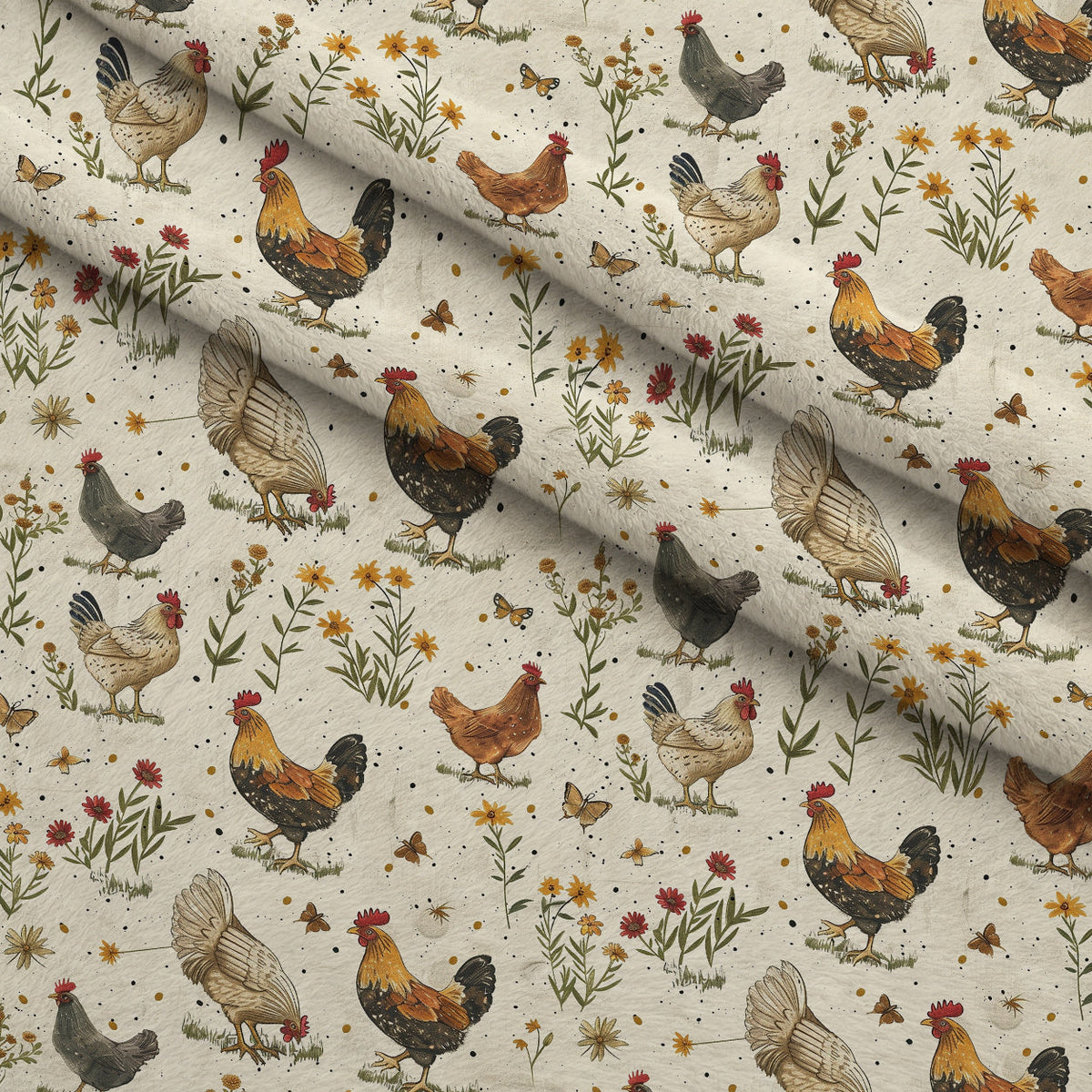 Rustic Roost Pattern 8 Minky Fabric