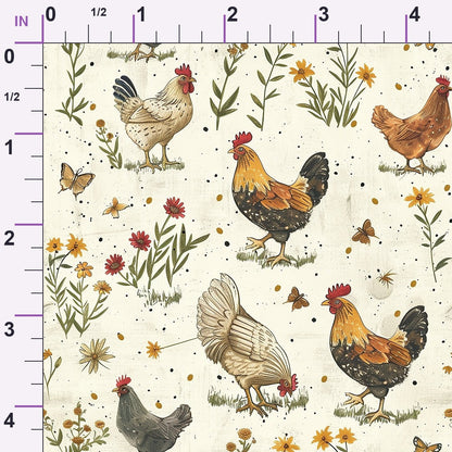 Rustic Roost Pattern 8 Minky Fabric