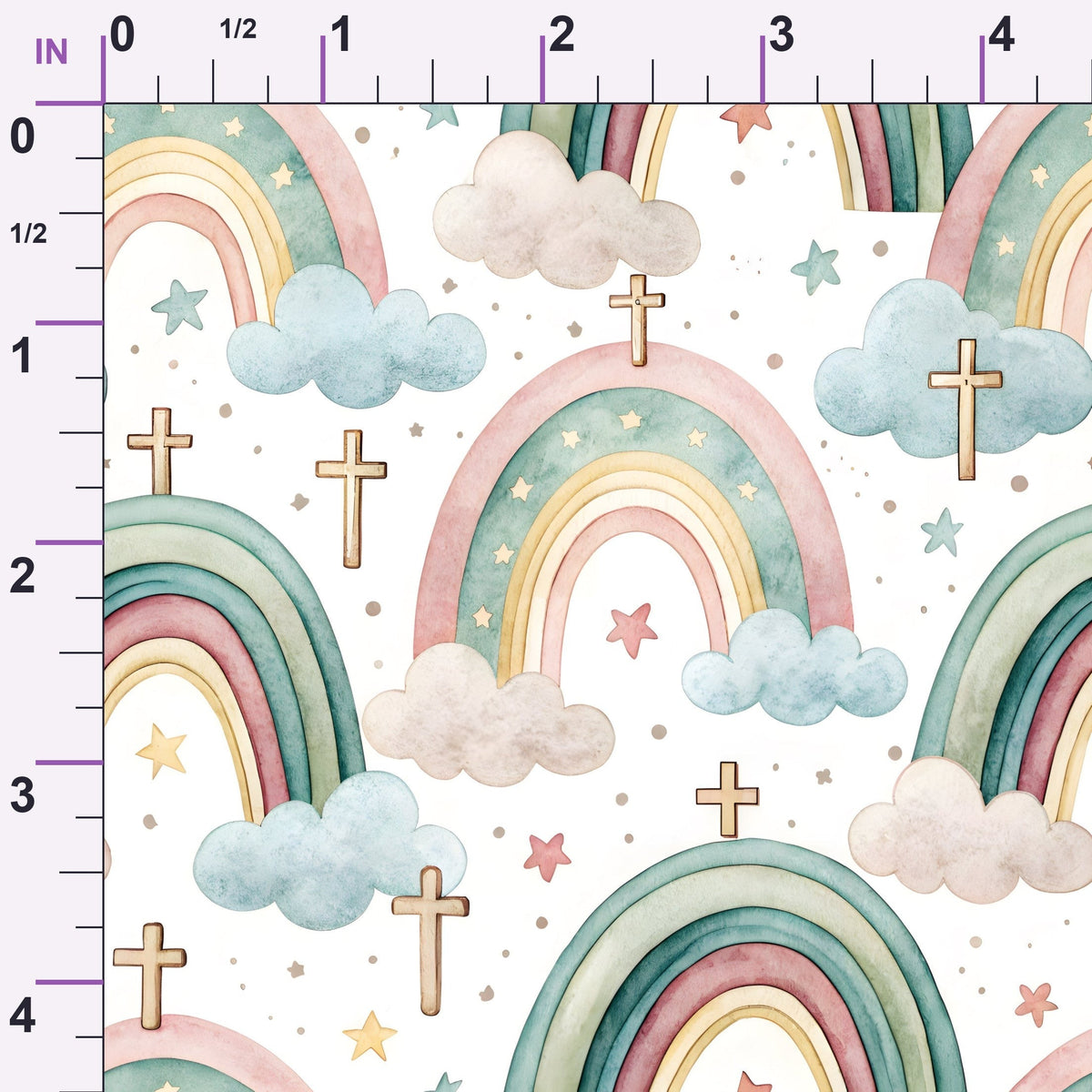 Sacred Meadow Pattern 2 Minky Fabric