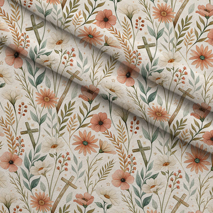 Sacred Meadow Pattern 6 Minky Fabric