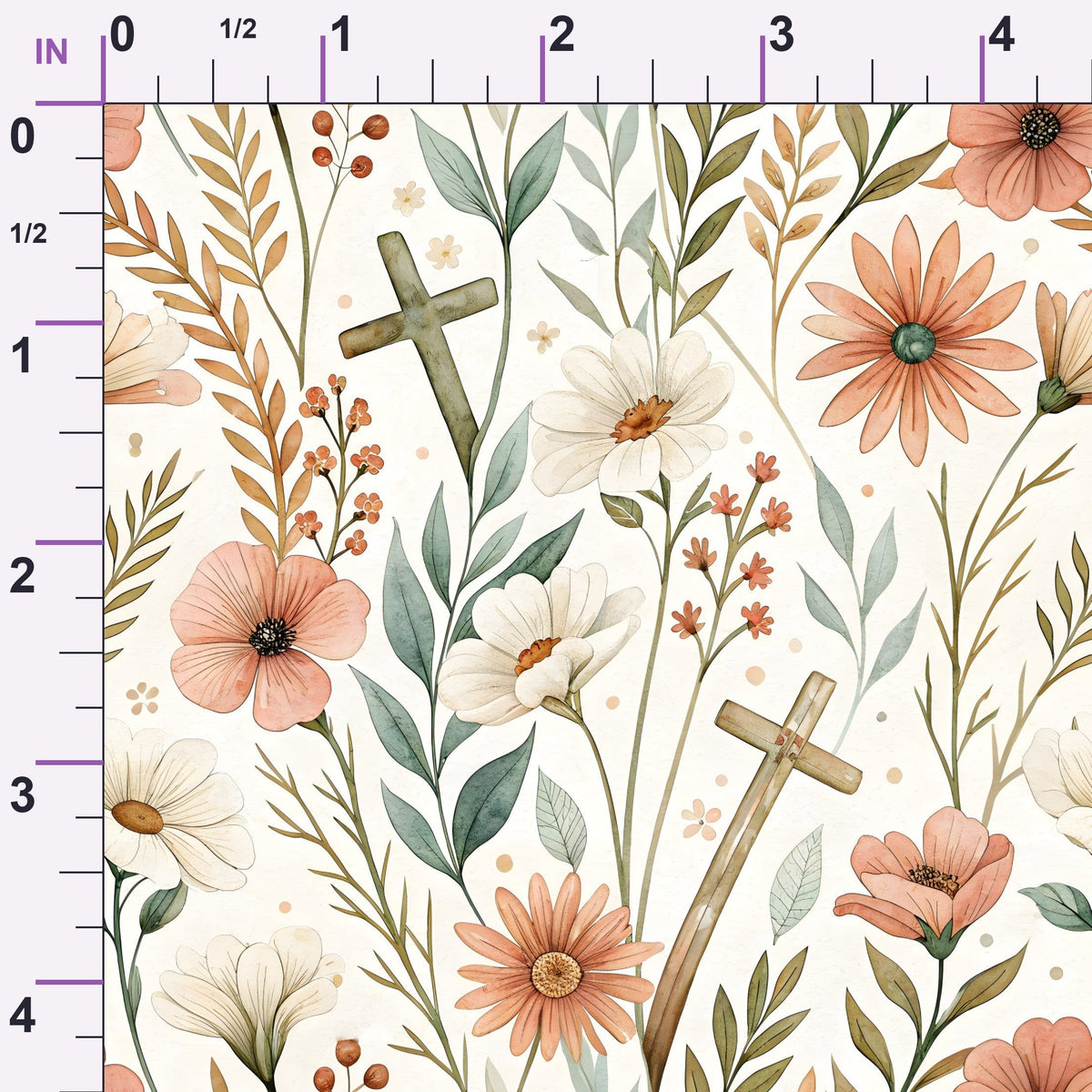 Sacred Meadow Pattern 6 Minky Fabric