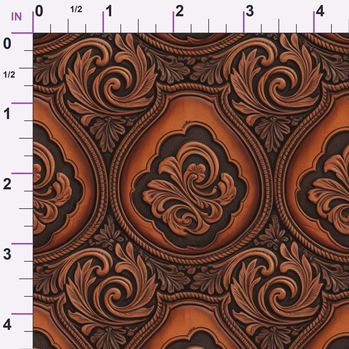 Saddle Blossom Pattern 1 Minky Fabric