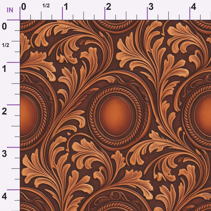 Saddle Blossom Pattern 8 Minky Fabric