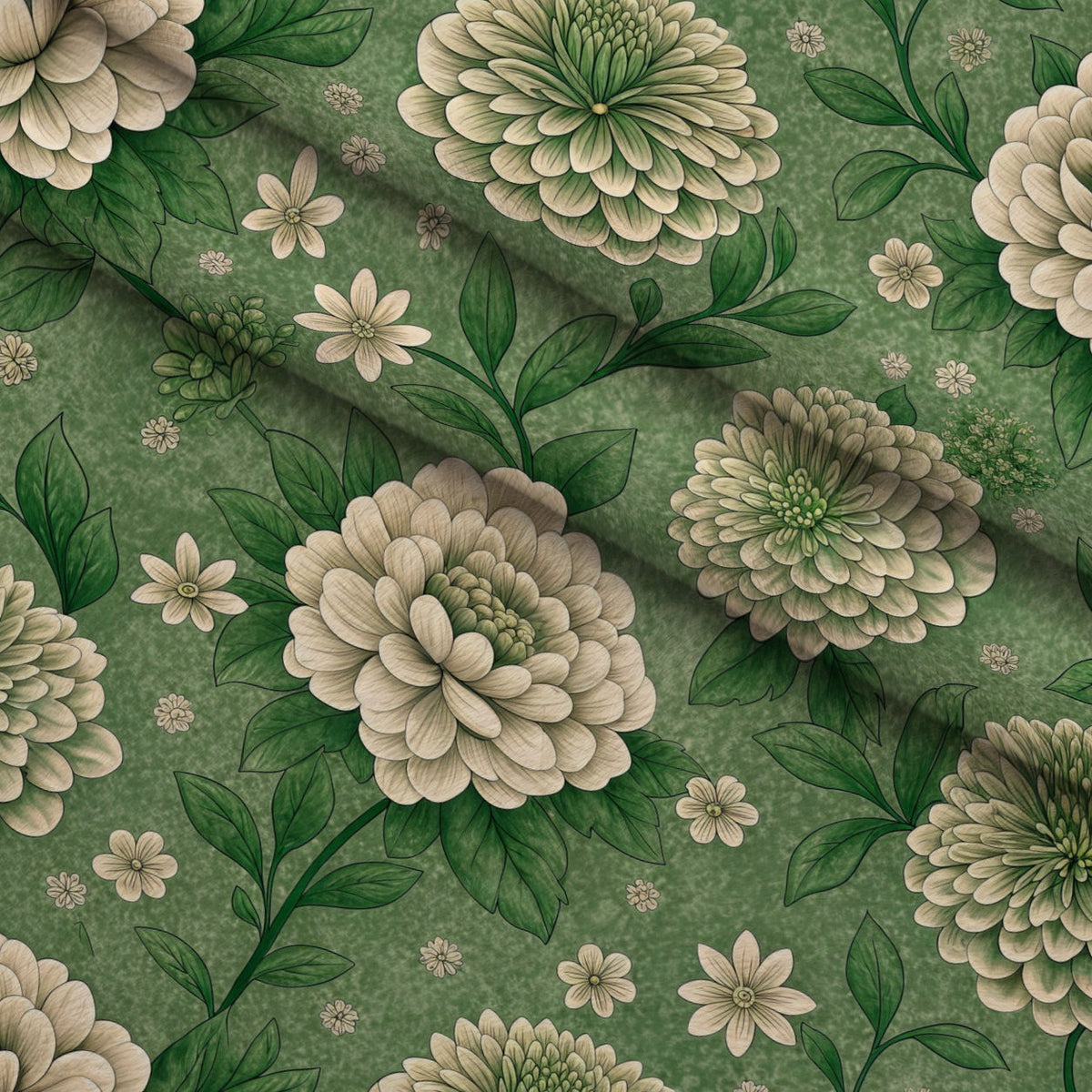 Sage Homestead Pattern 13 Minky Fabric