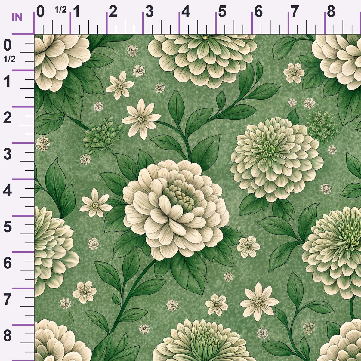 Sage Homestead Pattern 13 Minky Fabric
