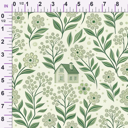 Sage Homestead Pattern 14 Minky Fabric