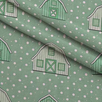 Sage Homestead Pattern 15 Minky Fabric