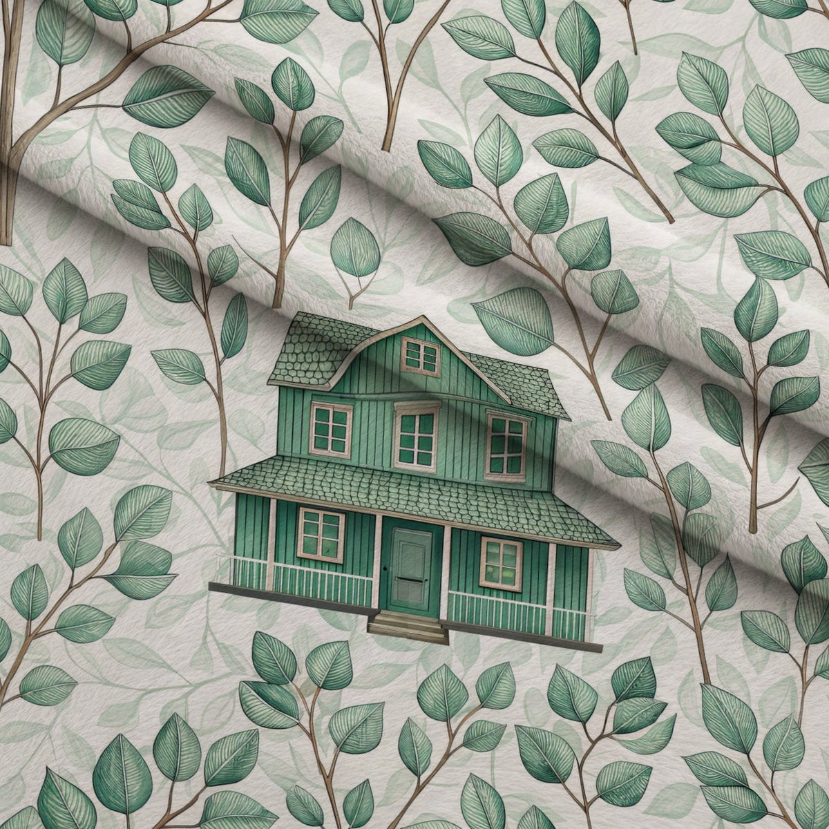 Sage Homestead Pattern 2 Minky Fabric