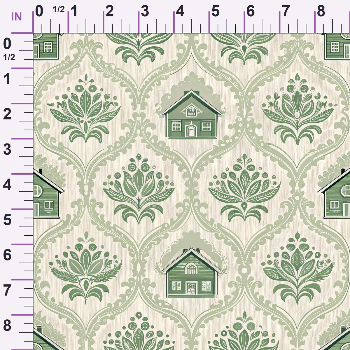 Sage Homestead Pattern 6 Minky Fabric