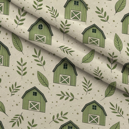 Sage Homestead Pattern 7 Minky Fabric