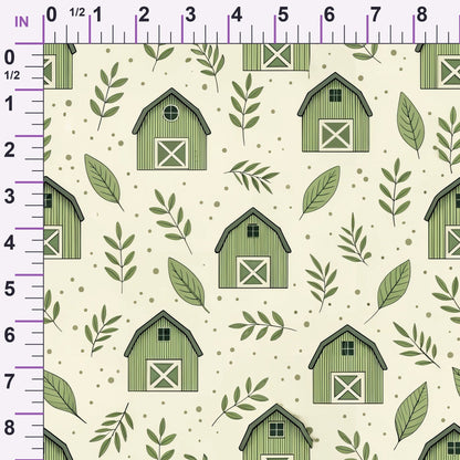 Sage Homestead Pattern 7 Minky Fabric