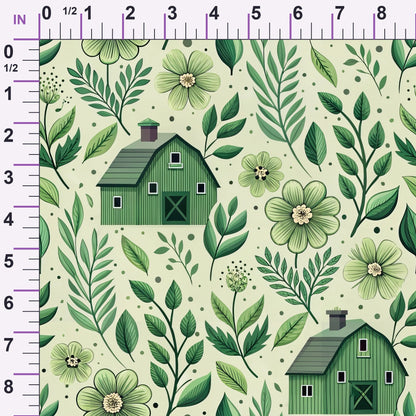 Sage Homestead Pattern 8 Minky Fabric