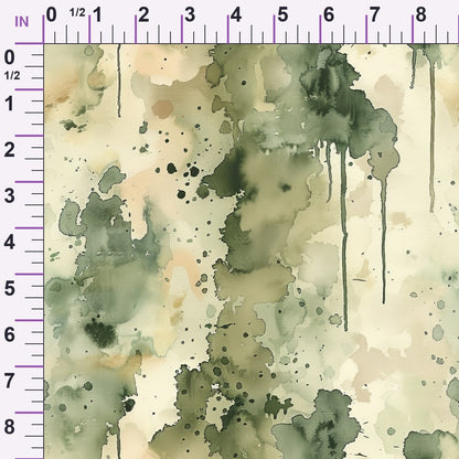 Sage Ink Wash Pattern 10 Minky Fabric