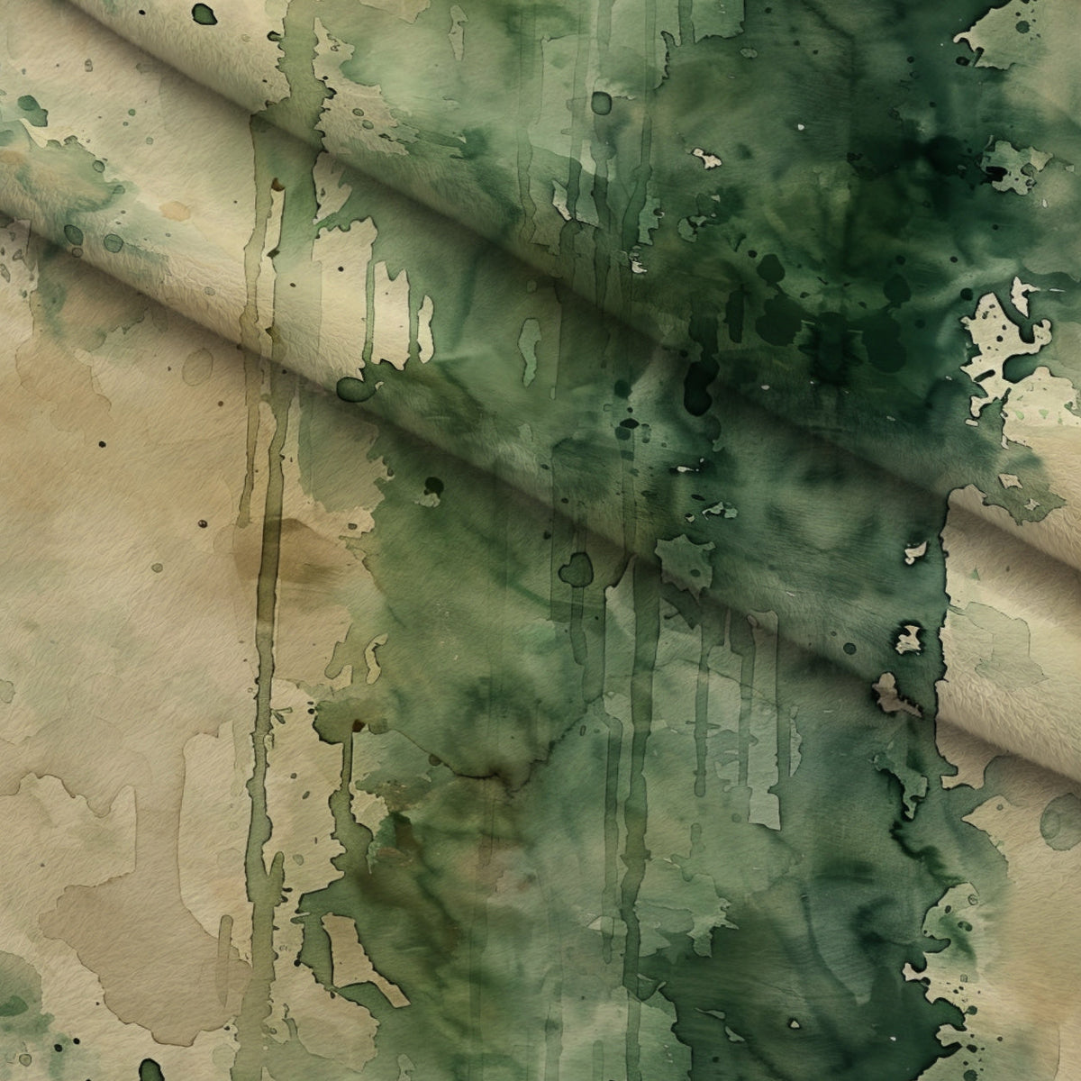 Sage Ink Wash Pattern 11 Minky Fabric