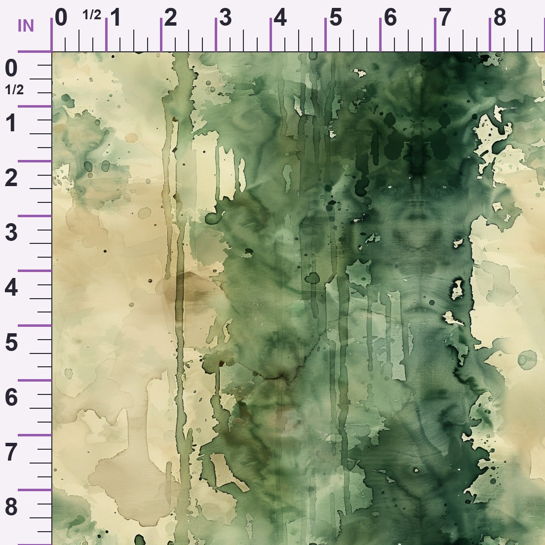 Sage Ink Wash Pattern 11 Minky Fabric