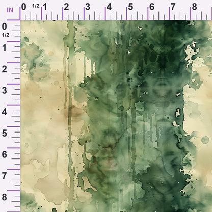 Sage Ink Wash Pattern 11 Minky Fabric
