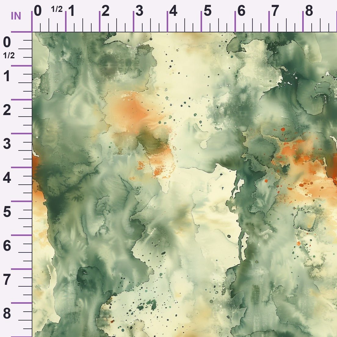 Sage Ink Wash Pattern 12 Minky Fabric