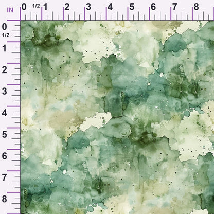 Sage Ink Wash Pattern 13 Minky Fabric