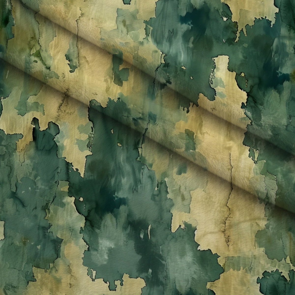 Sage Ink Wash Pattern 14 Minky Fabric