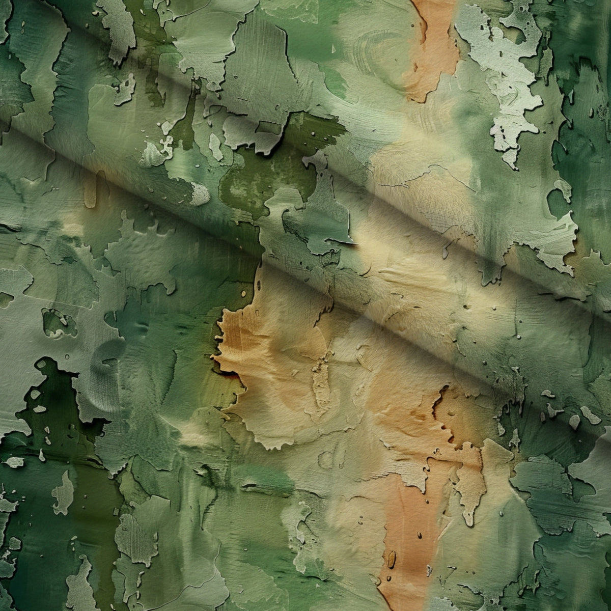 Sage Ink Wash Pattern 16 Minky Fabric