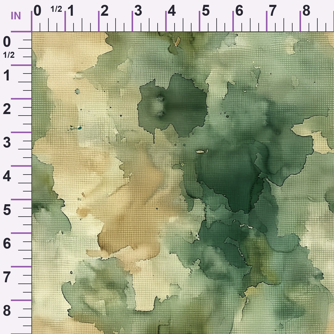 Sage Ink Wash Pattern 17 Minky Fabric
